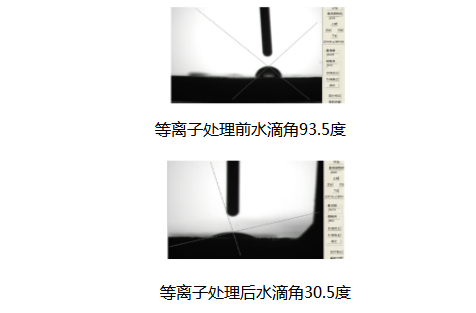 汽车天窗PP塑胶件样品经91香蕉视频黄版下载设备处理前后对比-91香蕉APP污官方网站下载91香蕉视频黄版下载机